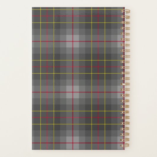 Grey Tartan Planner  プランナー手帳 (裏面)