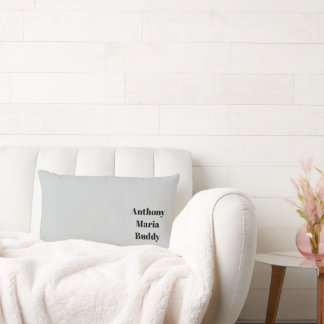 Grey Throw Pillow ランバークッション