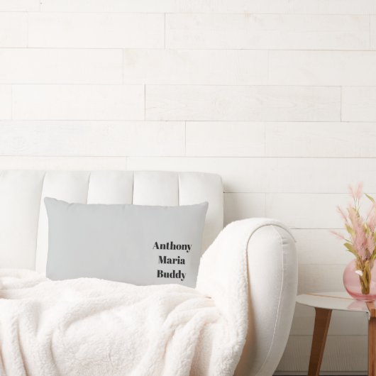 Grey Throw Pillow ランバークッション (ソファ)