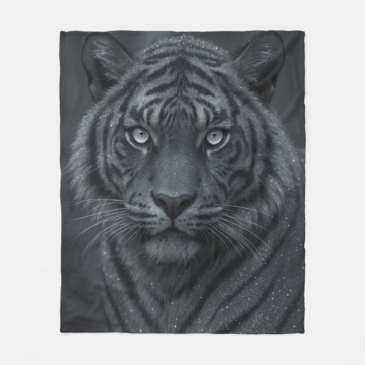 grey tiger blanket フリースブランケット (正面)