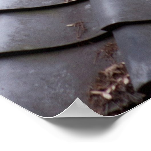 Grey Tiled Roof ポスター (角)