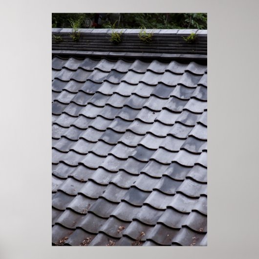 Grey Tiled Roof ポスター (正面)
