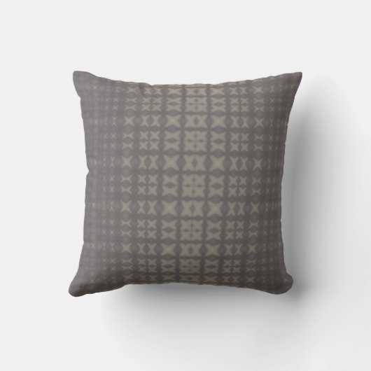 Grey tonal modern throw pillow クッション (裏面)
