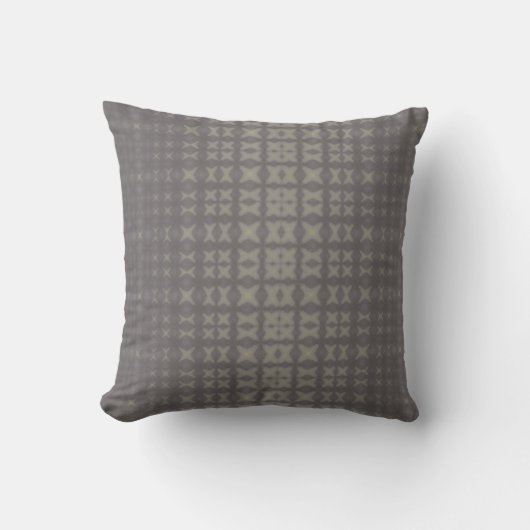 Grey tonal modern throw pillow クッション (正面)
