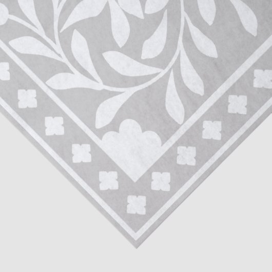 Grey Traditional Bone Inlay Decoupage Paper 薄葉紙 (詳細)