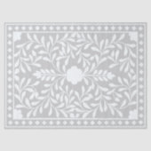 Grey Traditional Bone Inlay Decoupage Paper 薄葉紙 (正面)