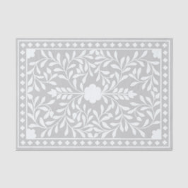 Grey Traditional Bone Inlay Decoupage Paper 薄葉紙