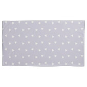 Grey Triangles Pattern Pair Of Pillowcases 枕カバー (正面左)