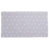 Grey Triangles Pattern Pair Of Pillowcases 枕カバー (正面右)