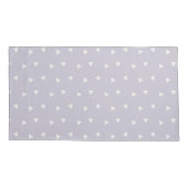 Grey Triangles Pattern Pair Of Pillowcases 枕カバー (裏面-左)