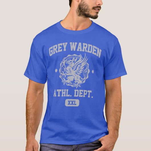 Grey Warden Athletic Department Dragon Age Gym Sty Tシャツ (正面)