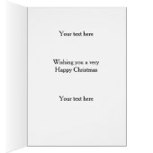 Grey Whippet 'Cheese Tax' Christmas greetings card (内側 (右))