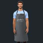 Grey White Best Chef ever Custom Your Kitchen  エプロン<br><div class="desc">Get ready to bake up a storm with our White type Best Chef ever Custom Your Kitchen Grey Apron. This personalized apron is the perfect accessory for the sweet baker in your life. Customize it with your own name to make it truly unique. The apron comes in a contemporary grey...</div>