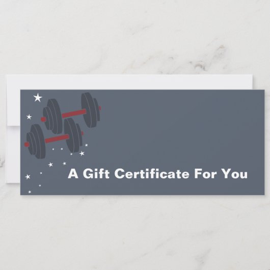 Grey White Corporate Wellness Gift Certificate (正面)