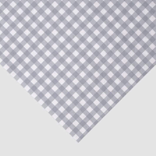 Grey White Gingham 薄葉紙 (詳細)
