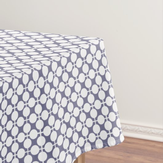 grey white polka dot and check pattern テーブルクロス (インサイチュ)