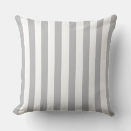 Grey & White Striped  アウトドアクッション