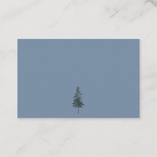 Grey Wilderness Baby Shower Book Request Insert ロイヤリティカード (裏面)