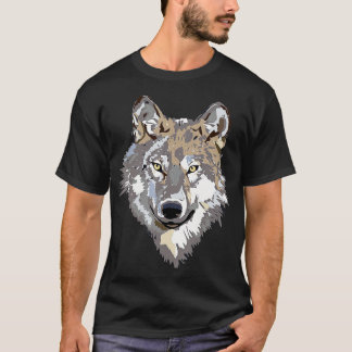 Grey Wolf  Wolves Pack Wolf Lovers Gift  Tシャツ