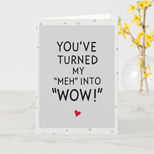 Grey You Make Life Wow Card カード (黄色い花)