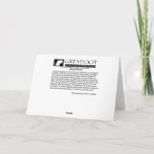 Greyfoot猫の救助のさらさの子ネコカード カード (裏面)