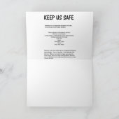 Greyfoot猫の救助のシャムのサンタカード シーズンカード (内部)