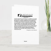 Greyfoot猫の救助のブラウンの虎猫カード カード (裏面)