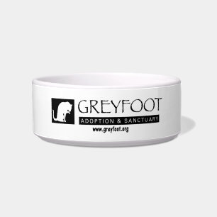 Greyfoot猫の救助のロゴのペットボウル ボウル