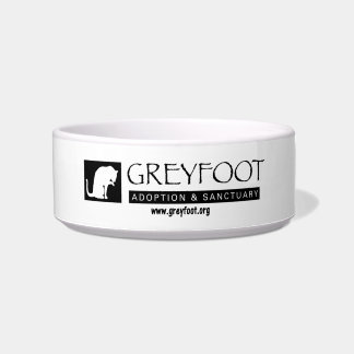 Greyfoot猫の救助のロゴのペットボウル ボウル