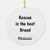 Greyfoot猫の救助の銀製灰色の虎猫のオーナメント セラミックオーナメント (裏面)