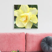 greyforaday Yellow Floral Print キャンバスプリント (インサイチュ (リビング))