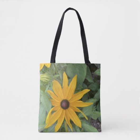 greyforaday Yellow Floral Tote トートバッグ (正面)