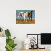 Greyhoundのポスター/プリント: Two Greyhounds ポスター (ホームオフィス)