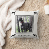 Greyhoundの写真パーソナライズされた クッション (ブランケット)