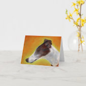 Greyhoundアートカード(a93a) カード (黄色い花)