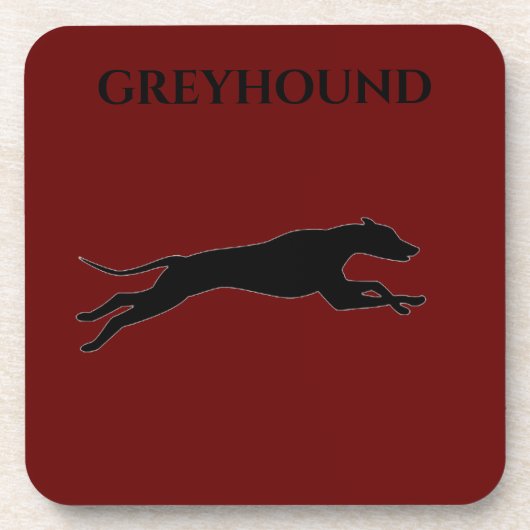 GREYHOUNDコースターとコルクバックセット。 コースター (正面)