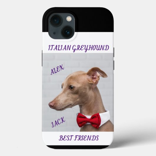 GREYHOUND イタリアン APPLE IPHONE 13のケース&名前。 Case-Mate iPhoneケース (裏面)