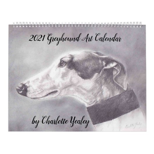 Greyhound 2021ドッグアートカレンダー カレンダー (カバー)
