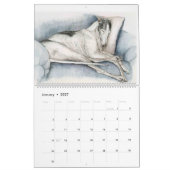 Greyhound 2021ドッグアートカレンダー カレンダー (1月 2027)