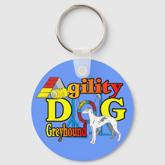Greyhound_Agility キーホルダー (正面)