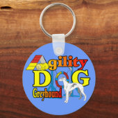 Greyhound_Agility キーホルダー (正面)