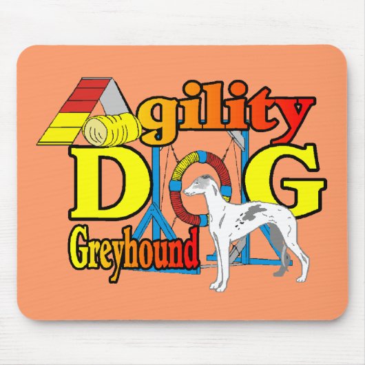 Greyhound_Agility マウスパッド (正面)