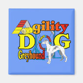 Greyhound_Agility マグネット (正面)