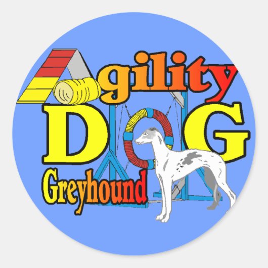 Greyhound_Agility ラウンドシール (正面)