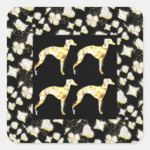 GREYHOUND BLING スクエアシール (正面)