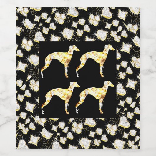 GREYHOUND BLING ワインラベル (シングルラベル)