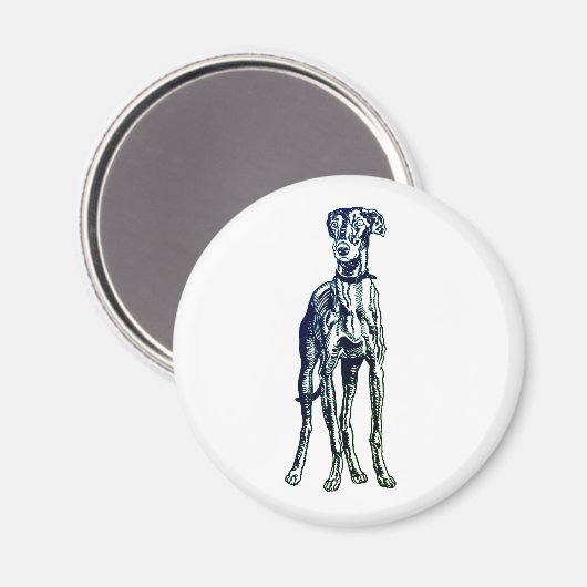 Greyhound Breed Magnet マグネット (正面/裏面)