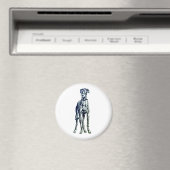 Greyhound Breed Magnet マグネット (インサイチュ (食洗機))
