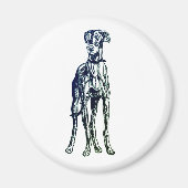 Greyhound Breed Magnet マグネット (正面)
