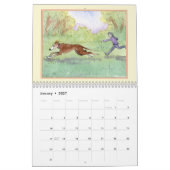Greyhound Calendar -愛犬家用のWall Calendar カレンダー (1月 2027)